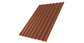 Профнастил С20R 0,5 Satin Мatt RAL 8004 терракота