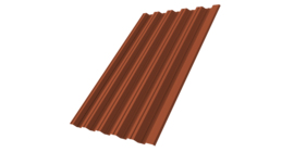 Профнастил HC35R 0,5 Satin Мatt RAL 8004 терракота