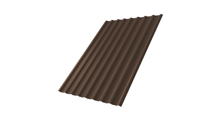 Профнастил С20R 0,5 PurPro RR 32 темно-коричневый