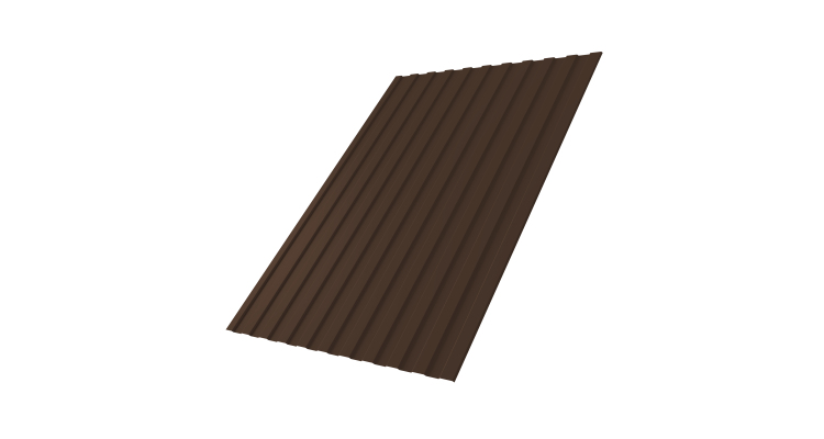 Профнастил С8A 0,4 PE-Double RAL 8017 шоколад