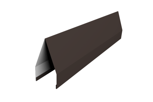 Ламель забора жалюзи Tokyo 0,45 PE с пленкой RR 32 темно-коричневый