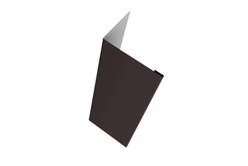 Нащельник для калиток и ворот 25х35 жалюзи Milan, Tokyo, Palermo 0,5 Drap RR 32 темно-коричневый (L1,68)