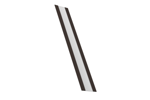 Крепежная планка жалюзи Milan, Milan Slim, Tokyo 0,45 Drap RR 32 темно-коричневый (2м)