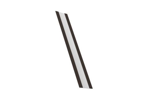 Крепежная планка жалюзи Milan, Milan Slim, Tokyo 0,5 Drap RR 32 темно-коричневый (2м)